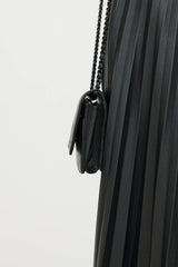 Chanel 2014 So Black Chevron Wallet On Chain