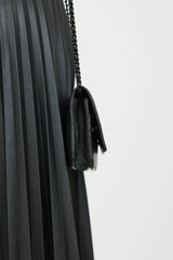 Chanel 2014 So Black Chevron Wallet On Chain