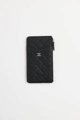 Chanel2018 Caviar Classic Flat Wallet