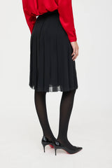 Chanel 2004 Silk Pleated Skirt