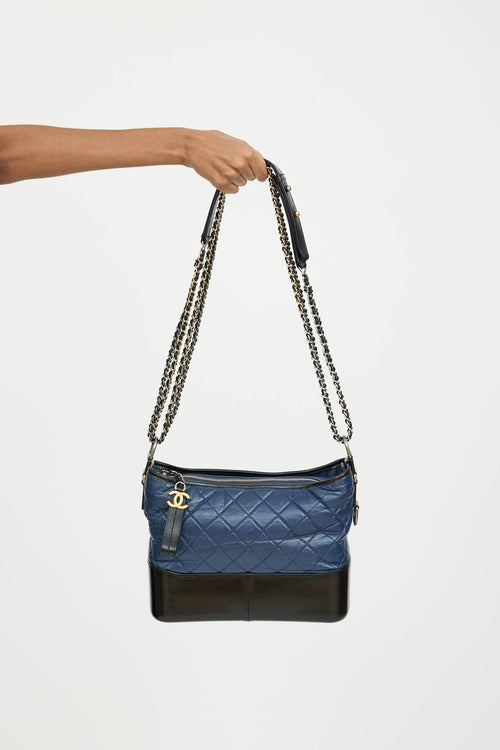 Chanel 2017 Leather Gabrielle Contrast Bag