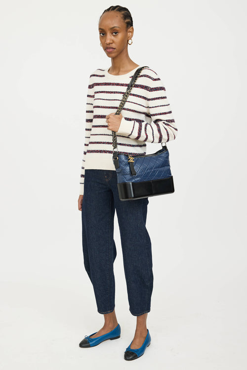 Chanel 2017 Leather Gabrielle Contrast Bag