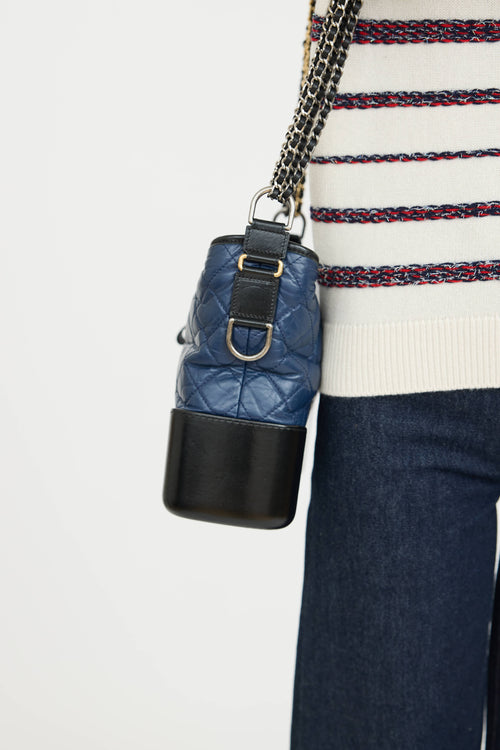 Chanel 2017 Leather Gabrielle Contrast Bag