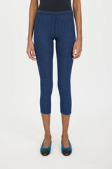 Chanel Wool Knit Logo Trouser