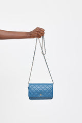 Chanel 2017 Quilted Leather Wallet on Chain Bag