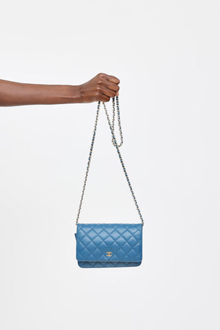 Chanel 2017 Quilted Leather Wallet on Chain Bag