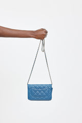 Chanel 2017 Quilted Leather Wallet on Chain Bag