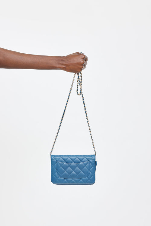 Chanel 2017 Quilted Leather Wallet on Chain Bag