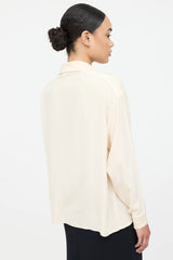 Chanel Quilted Button Up Top