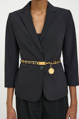 Chanel 1970's Braided Chain Link Leather Belt