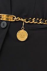 Chanel 1970's Braided Chain Link Leather Belt