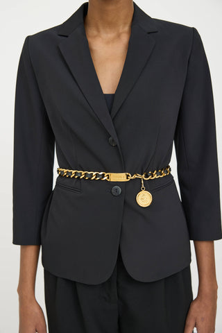 Chanel 1970's Braided Chain Link Leather Belt