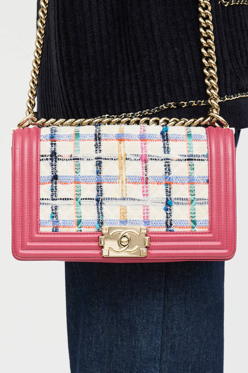 Chanel 2024 Medium Tweed Boy Bag