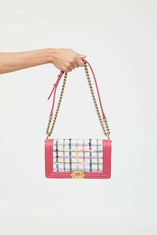 Chanel 2019 Medium Tweed Boy Bag