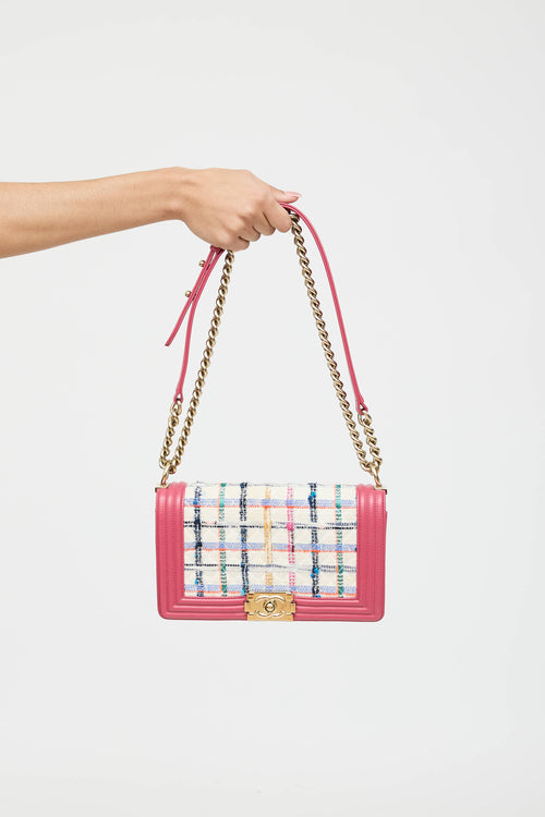 Chanel 2019 Medium Tweed Boy Bag