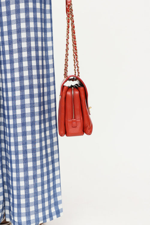 Chanel 2018 Medium Coco Chevron Envelope Flap Bag