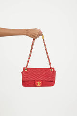 Chanel 2015 Leather Chevron Surpique Bag