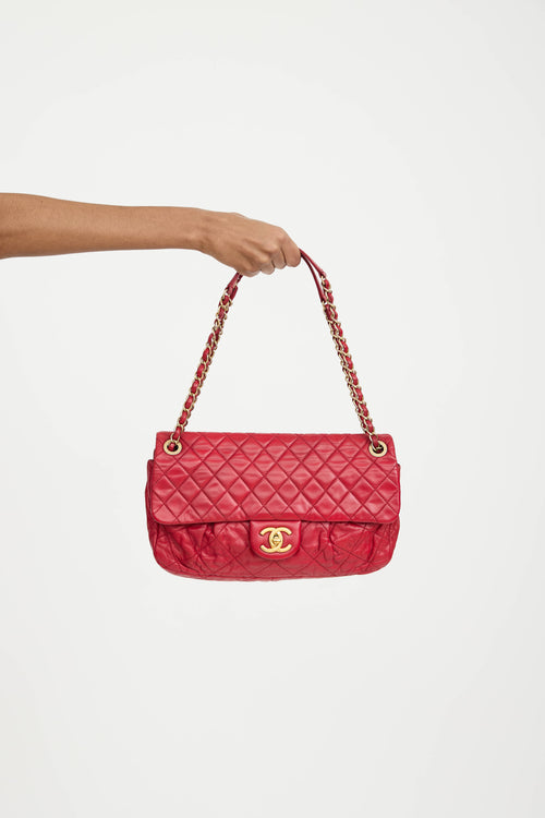 Chanel 2011 Leather Coco Pleats Bag