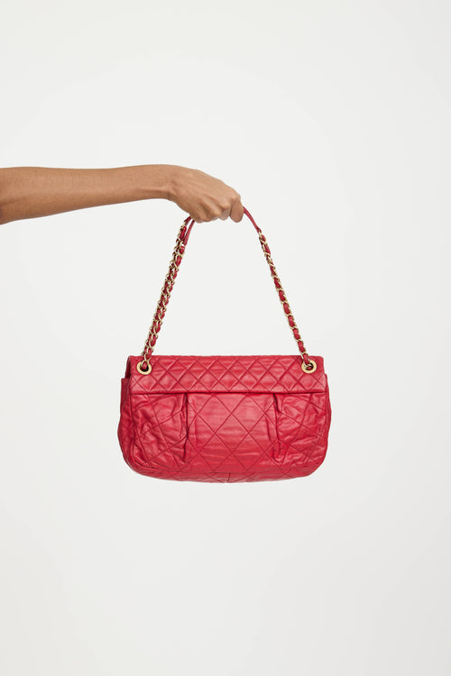 Chanel 2011 Leather Coco Pleats Bag