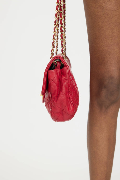 Chanel 2011 Leather Coco Pleats Bag