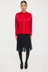 Chanel Bow Button Up Shirt