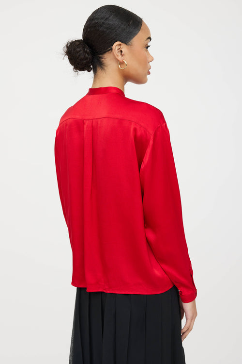 Chanel Bow Button Up Shirt