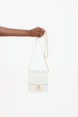 Chanel 2019 Vertical Pearl Flap Bag