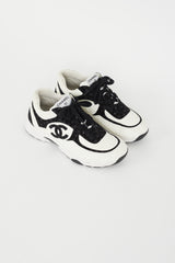Chanel // Black & White CC Embossed Logo Sneaker – VSP