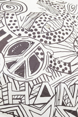 Chanel Black & White Graphic Print Umbrella
