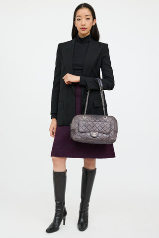 Chanel 2012 Purple Flap Shoulder Bag