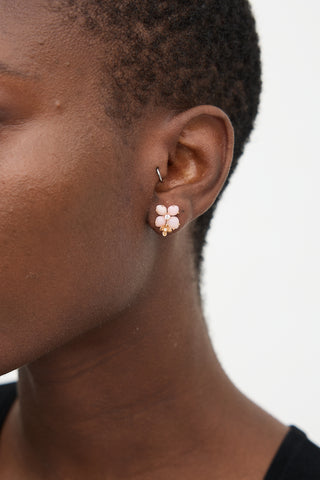 Chaumet Rose Gold Hortensia Aube Rosée Earrings