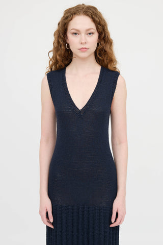 Malorie Urbanovitch Knit Maxi Dress