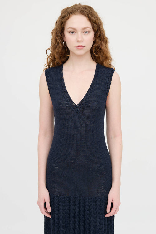 Malorie Urbanovitch Knit Maxi Dress