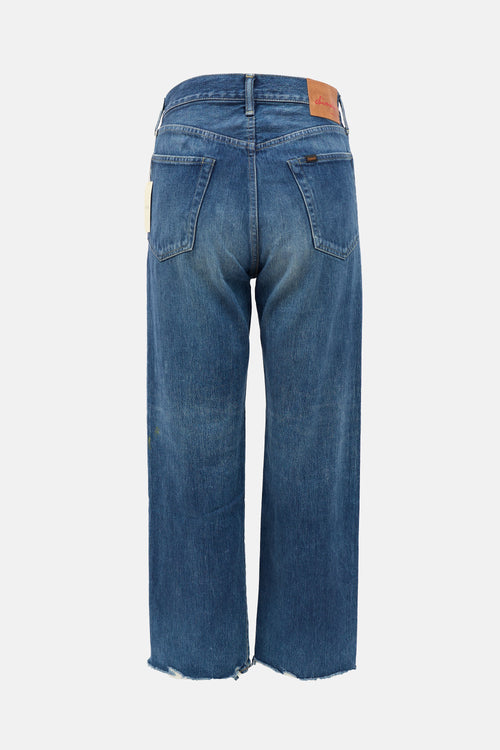 Chimala Distressed Straight Leg Jeans