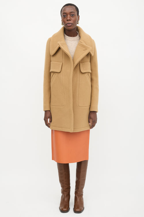 Chloé 2015 Wool Melton Coat