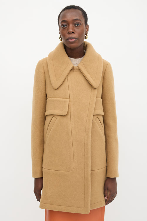 Chloé 2015 Wool Melton Coat