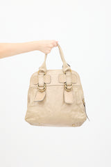 Chloé Beige Leather Bay Bag