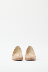 Chloé Beige Leather Lauren Trim Pump