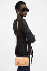 Chloe Beige Leather Shoulder Bag