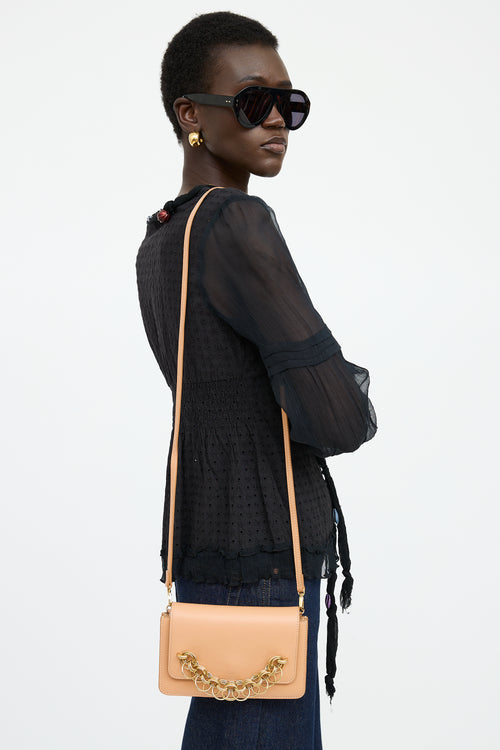 Chloe Beige Leather Shoulder Bag