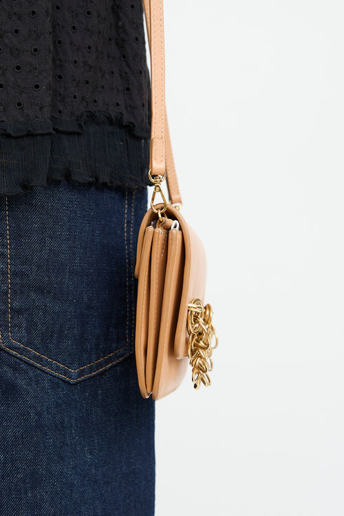 Chloe Beige Leather Shoulder Bag