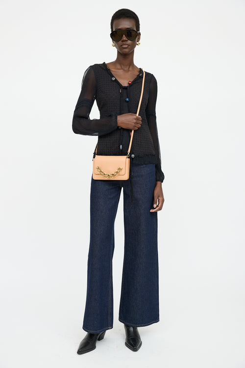 Chloe Beige Leather Shoulder Bag