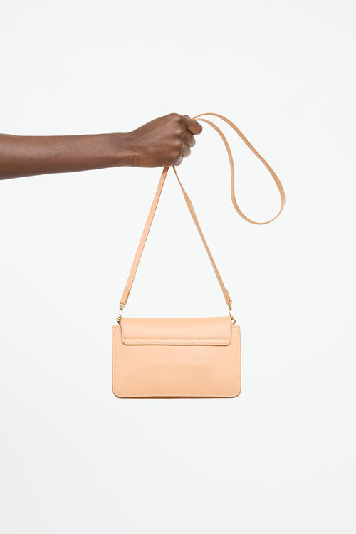 Chloe Beige Leather Shoulder Bag