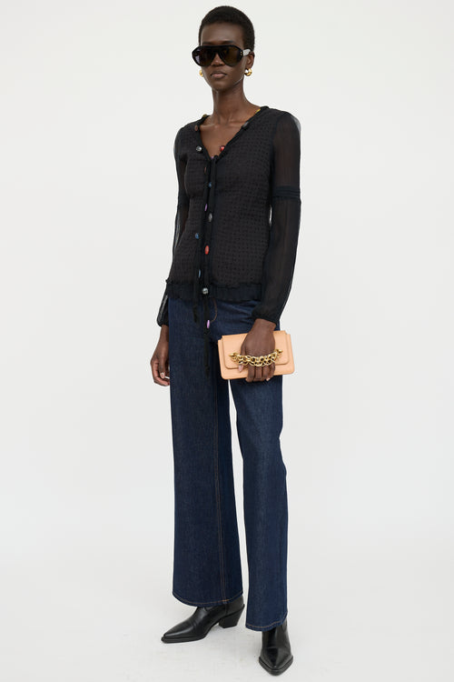 Chloe Beige Leather Shoulder Bag