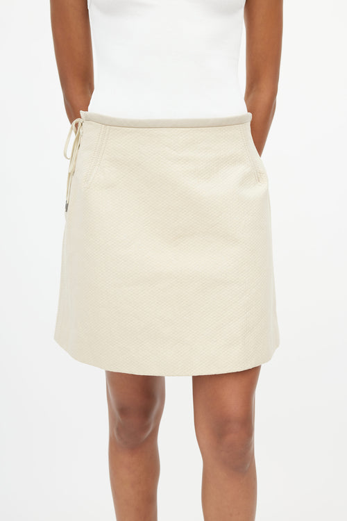 Chloé Beige Quilted Skirt