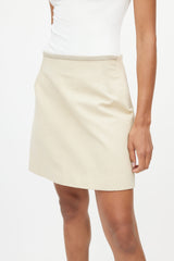 Chloé Beige Quilted Skirt