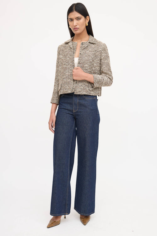Chloé Tweed Long Sleeve Blazer