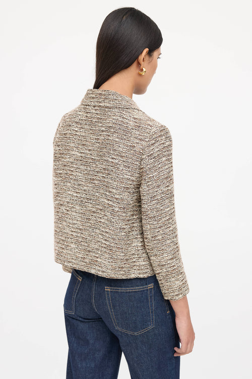 Chloé Tweed Long Sleeve Blazer