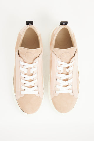 Pink & White Scallop Sneaker