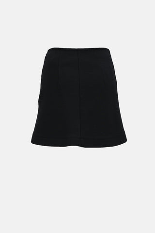 Chloé Wool Buttoned Knit Skirt